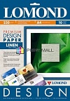 Бумага Lomond Lom-IJ-0933041 Дизайнерская бумага Лён (Linen), Матовая, A4, 230 г/м2, 10 листов.