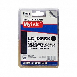  MyInk  BROTHER DCP-125/315W/515W/MFC-265W/410/415W (LC39/985BK) Black (12 ml, Dye)