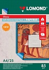 Самоклеящаяся фотобумага LOMOND, глянцевая, A4, неделённая, текстура Папирус , 85 г/м2, 25 листов. 2420003