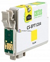 EPT1284 Картридж для Epson Stylus S22, S125, SX420, SX425; Office BX305 Yellow 7 мл. (Cactus)