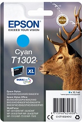 Картридж EPSON голубой экстраповышенной емкости для SX525/SX620/BX320/BX625 C13T13024012