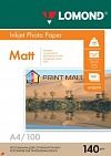 Бумага Lomond 0102074 Односторонняя Матовая фотобумага для струйной печати, A4, 140 г/м2, 100 листов.