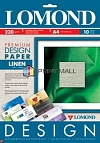 Бумага Lomond 0934041 Дизайнерская бумага Лён (Linen), Глянцевая, A4, 230 г/м2, 10 листов.