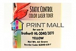 Тонер для Brother HL 3040CN (Static Control) 65г, фл., Yellow