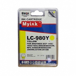  MyInk  BROTHER DCP-145C/6690CW/MFC-250C (LC980Y) Yellow  (18 ml, Dye)
