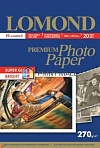 Бумага Lomond 1106102 Суперглянцевая ярко-белая (Super Glossy Bright) микропористая фотобумага для струйной печати, A6, 270 г/м2, 20 листов.
