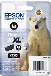 Картридж EPSON повышенной емкости с черными чернилами для фотопечати для XP-600/605/700/800/710/820 C13T26314012