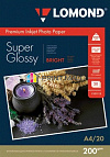  Lomond 1101112  - (Super Glossy Bright)     , A4, 200 /2, 20 .