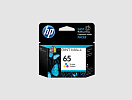 Картридж HP Deskjet 2624/2652/2655/3722/3752/3755/3758, триколор, водорастворимый тип, 100 к. N9K01AA (№65)