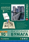 Бумага Lomond 2212033 Матовая самоклеящаяся фотобумага, A4, 2 шт. (100 x 150 мм), 90 г/м2, 25 листов.